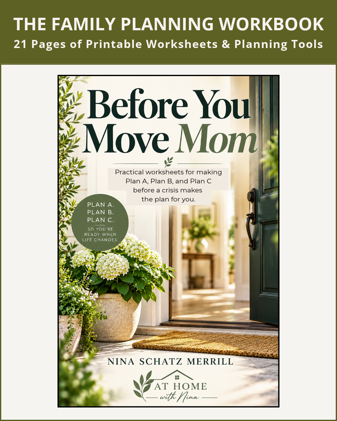 Before You Move Mom: The Family Planning Workbook cover